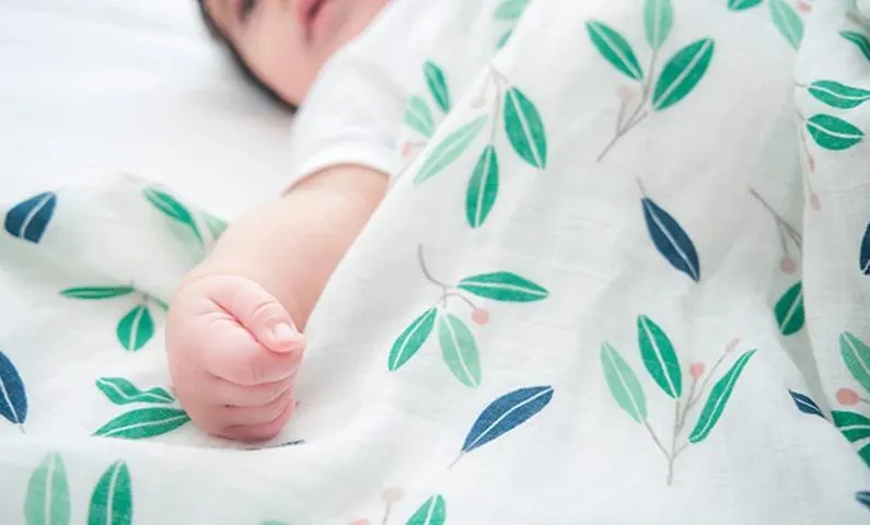 Extra Large Olive Bamboo Muslin