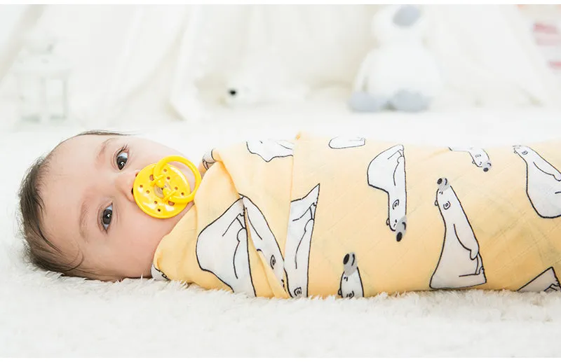 Extra Large Polar Bear Bamboo Muslin