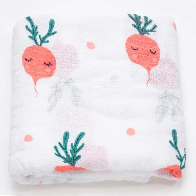 Extra Large Radish Bamboo Muslin