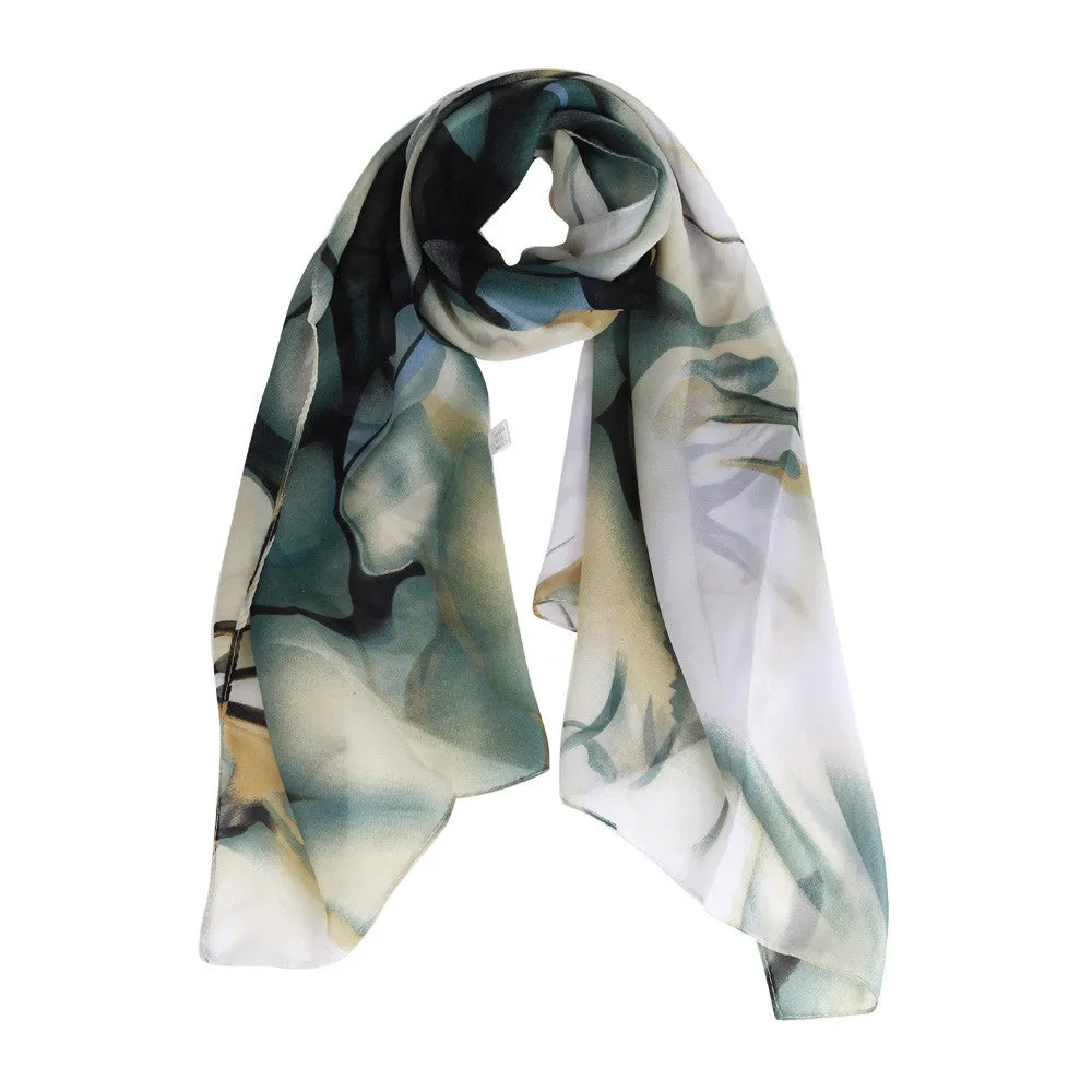 Fashion New Women Scarf Shawl Summer Boho Floral Printing Long Scraves Ladies Luxury Brand Wrap Scarf #ED