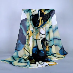 Fashion New Women Scarf Shawl Summer Boho Floral Printing Long Scraves Ladies Luxury Brand Wrap Scarf #ED