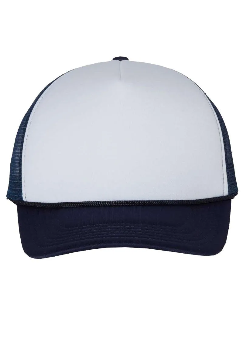Faux Patch Chenille USA Transfer Foam Mesh Back Trucker Cap