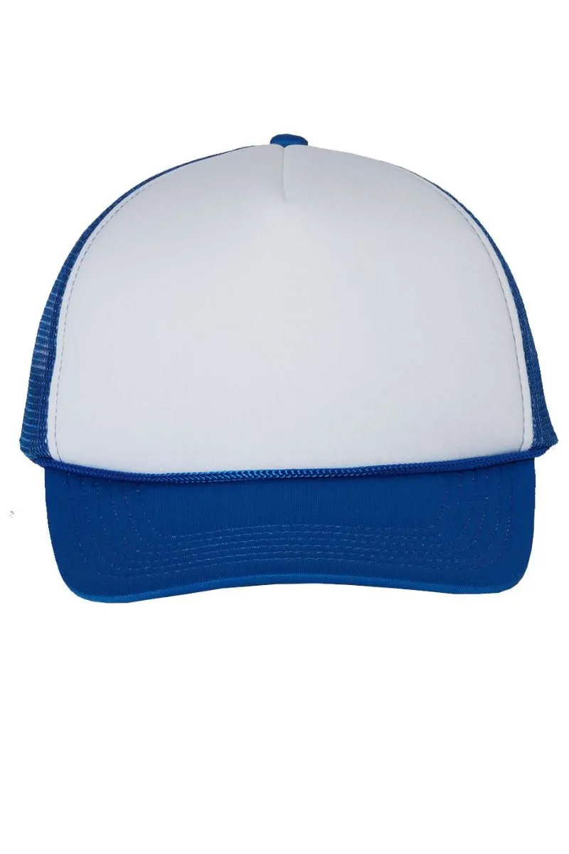 Faux Patch Chenille USA Transfer Foam Mesh Back Trucker Cap