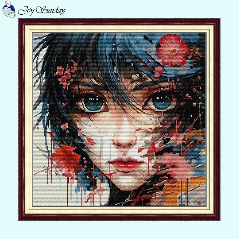 Fix one's eyes on DIY Character Pattern Cross Stitch Kits