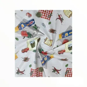 Flannel Backed Kitchen Plastic Tabling 116A 140 cm