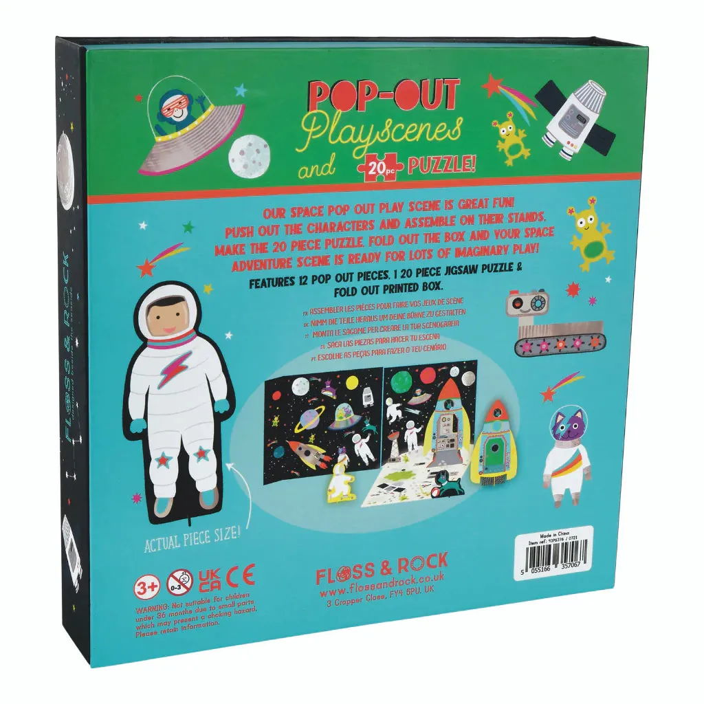 Floss & Rock Pop Out Play Scene - Space
