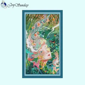 Flower Fairy DIY Art Character Pattern Cross Stitch Sewing Kits