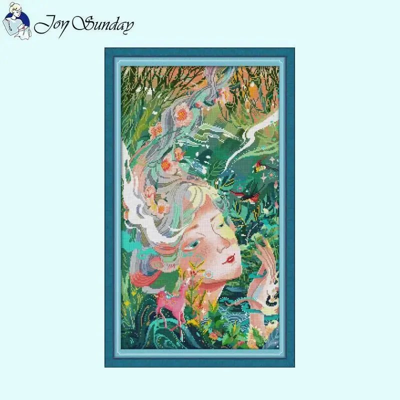 Flower Fairy DIY Art Character Pattern Cross Stitch Sewing Kits