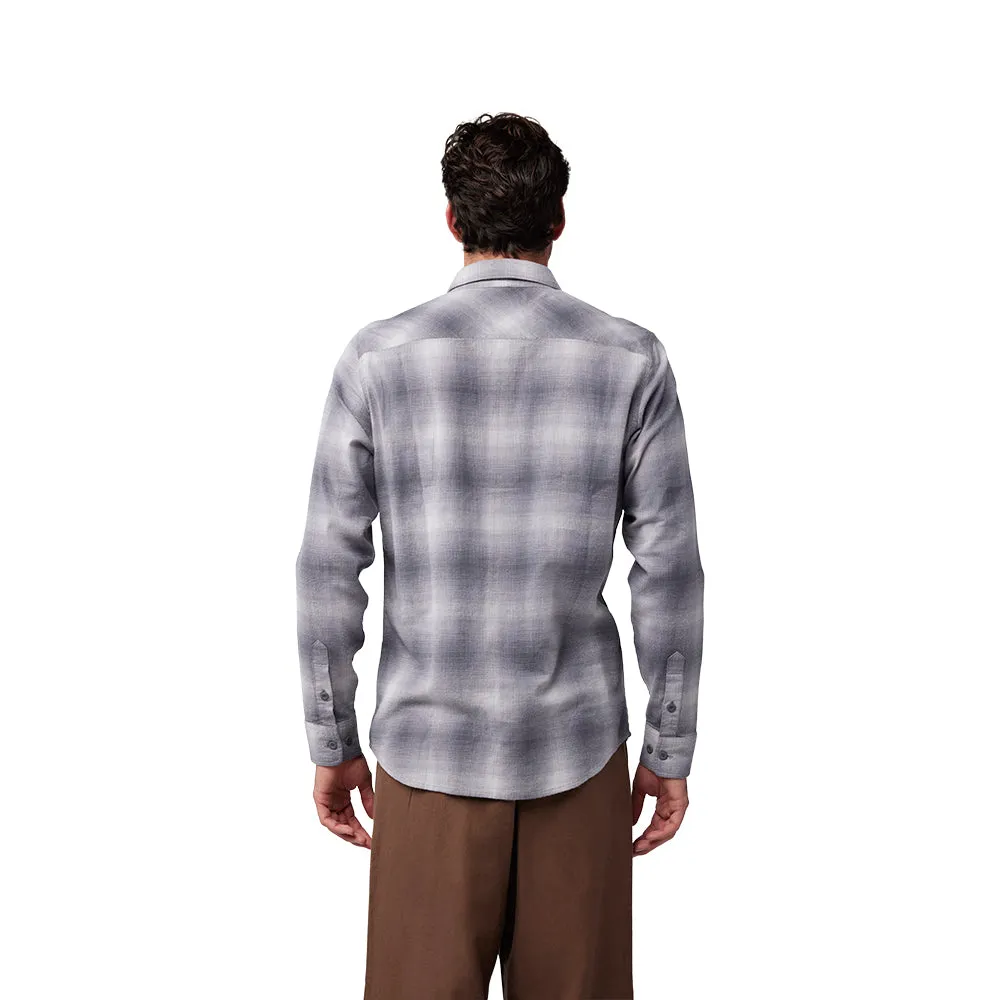 Fox Survivalist Stretch Flannel Ls Shirt - Light Grey