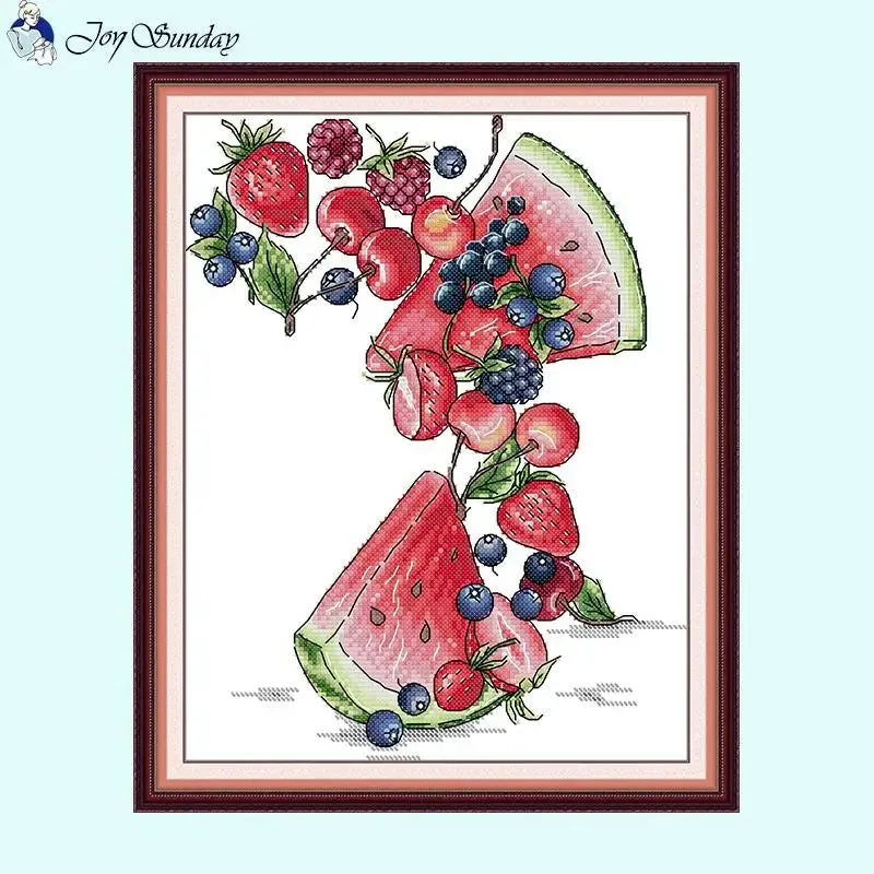 Fruit Pattern Crossstitch Pattern Watermelon