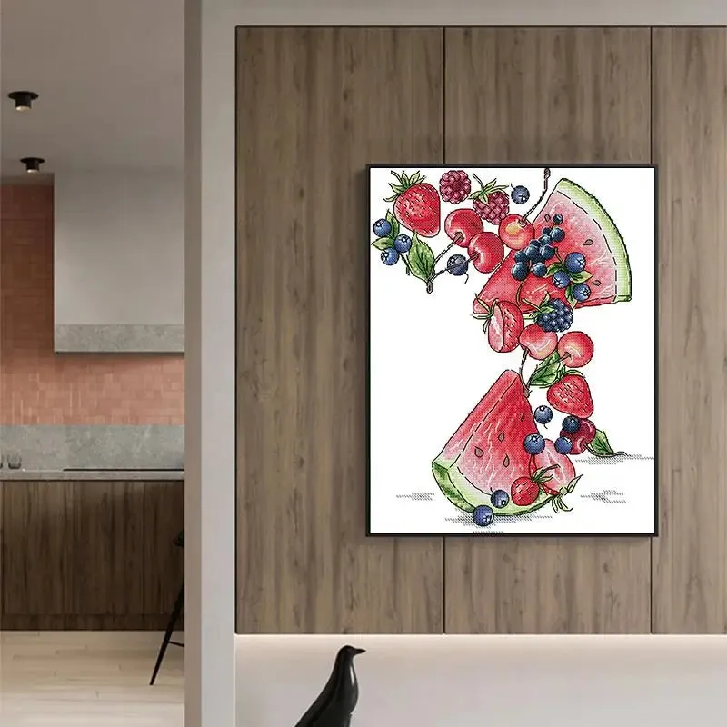Fruit Pattern Crossstitch Pattern Watermelon