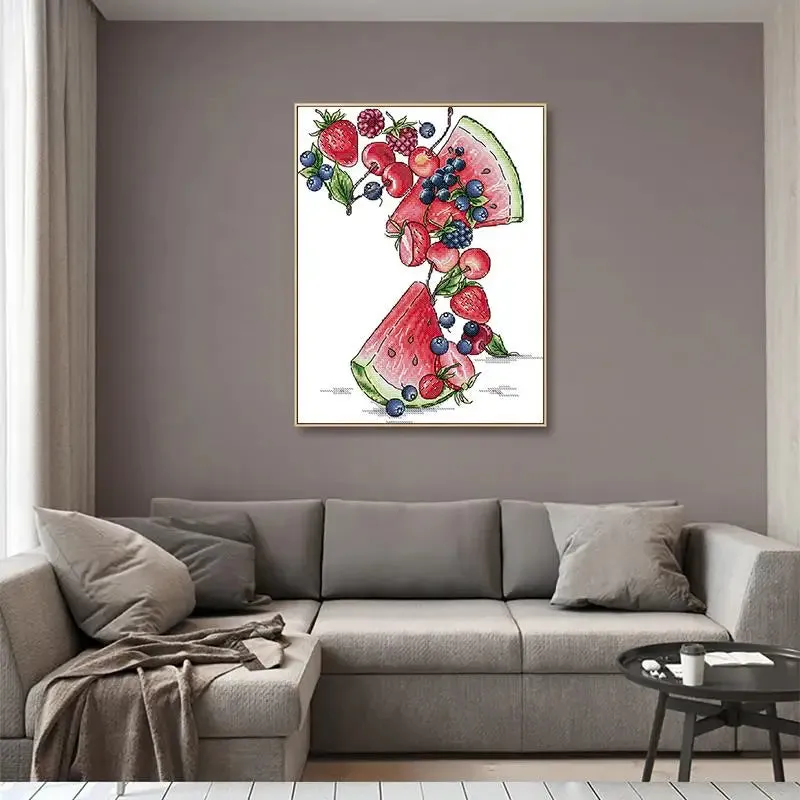 Fruit Pattern Crossstitch Pattern Watermelon