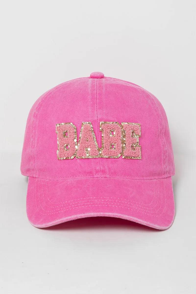 FWCAP5201 - Chenille BaBe Baseball Cap