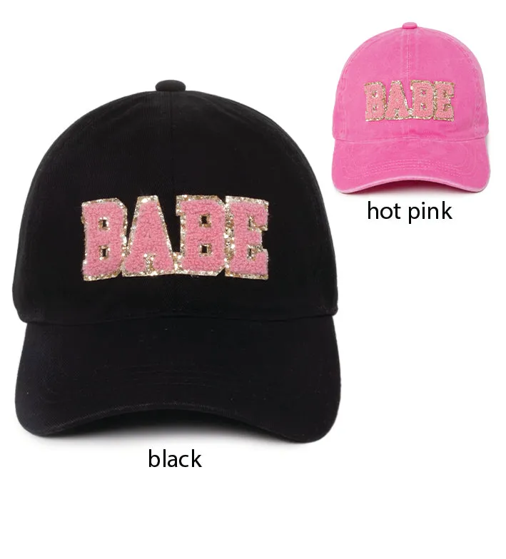 FWCAP5201 - Chenille BaBe Baseball Cap