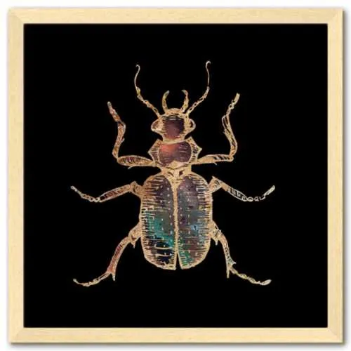 Galactic Hunter Beetle Fine Art Print by Aimee Schreiber
