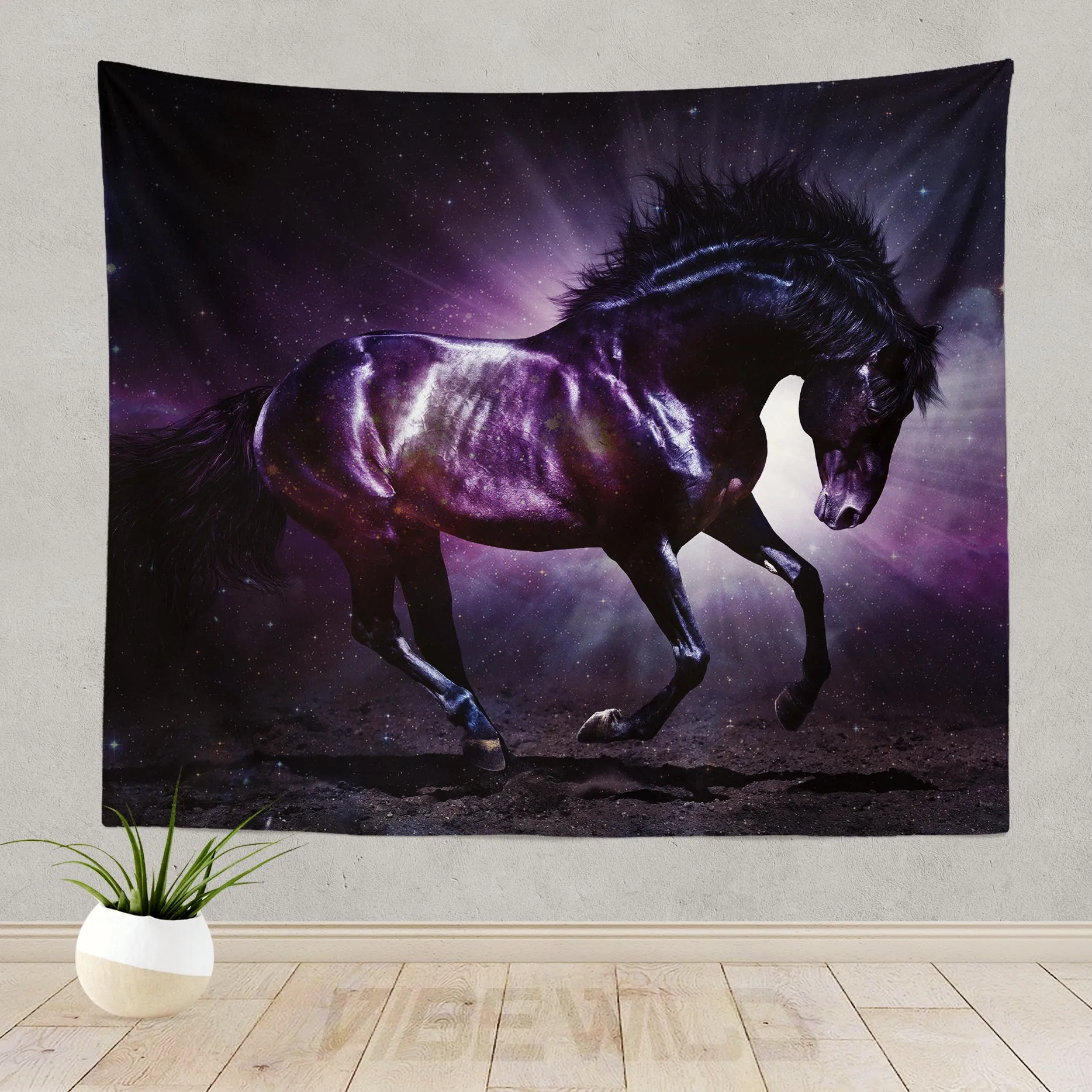 Galaxy Horse Tapestry