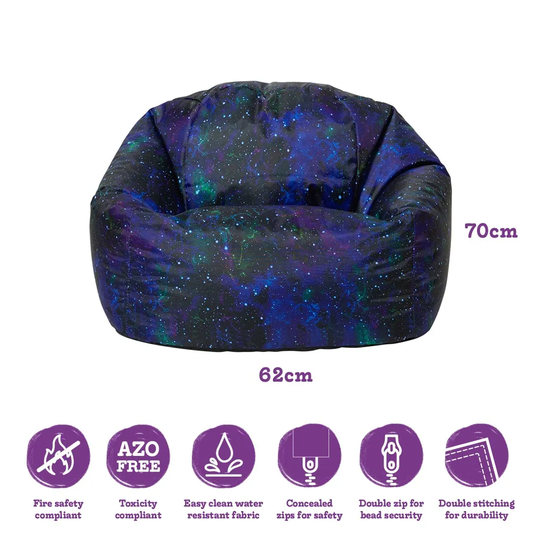 Galaxy Print Children's Bean Bag