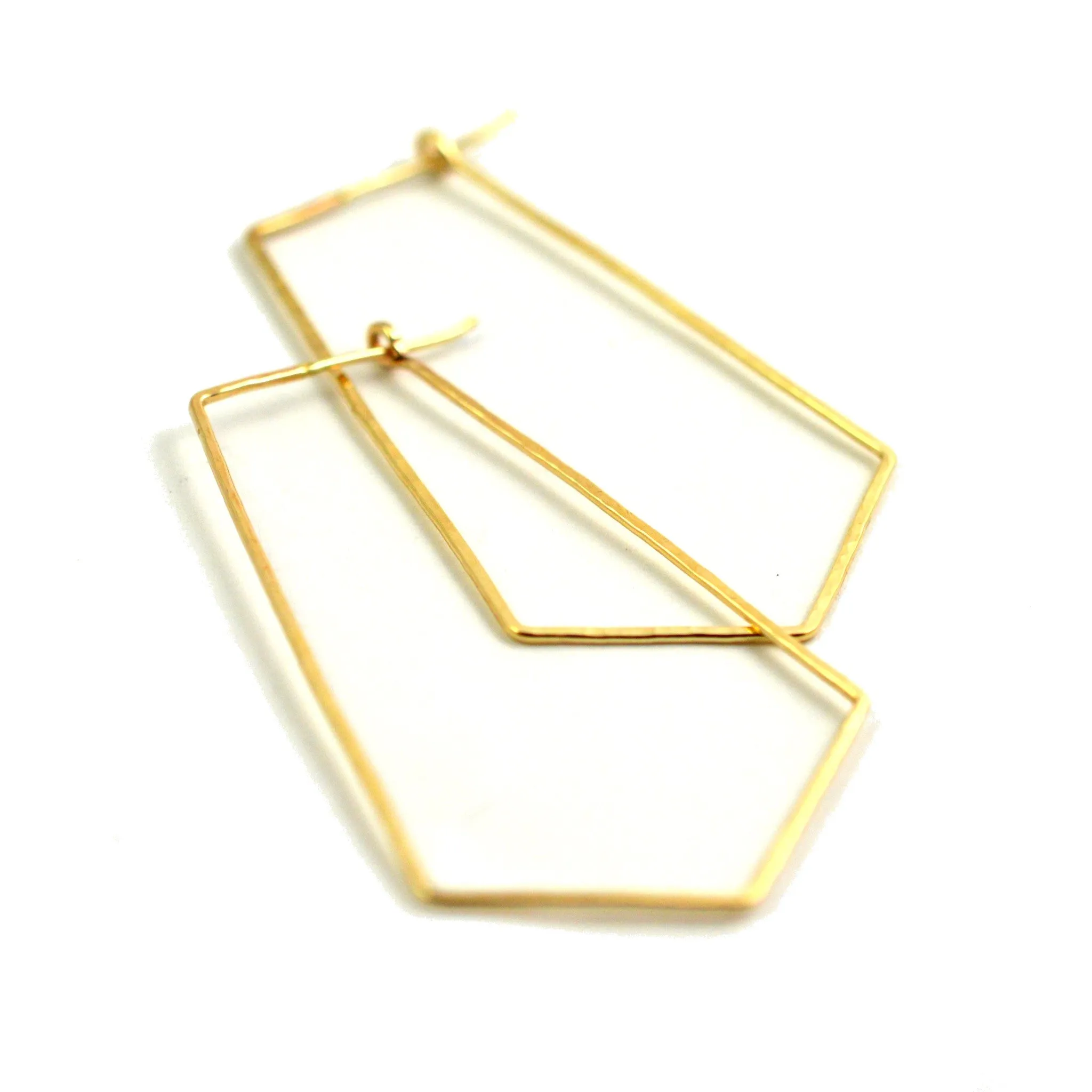 Geometric Arrow Hoop Earring