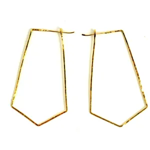 Geometric Arrow Hoop Earring