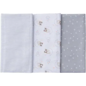 Gerber Newborn Baby Unisex Assorted Flannel Burp Cloths, 3-Pack