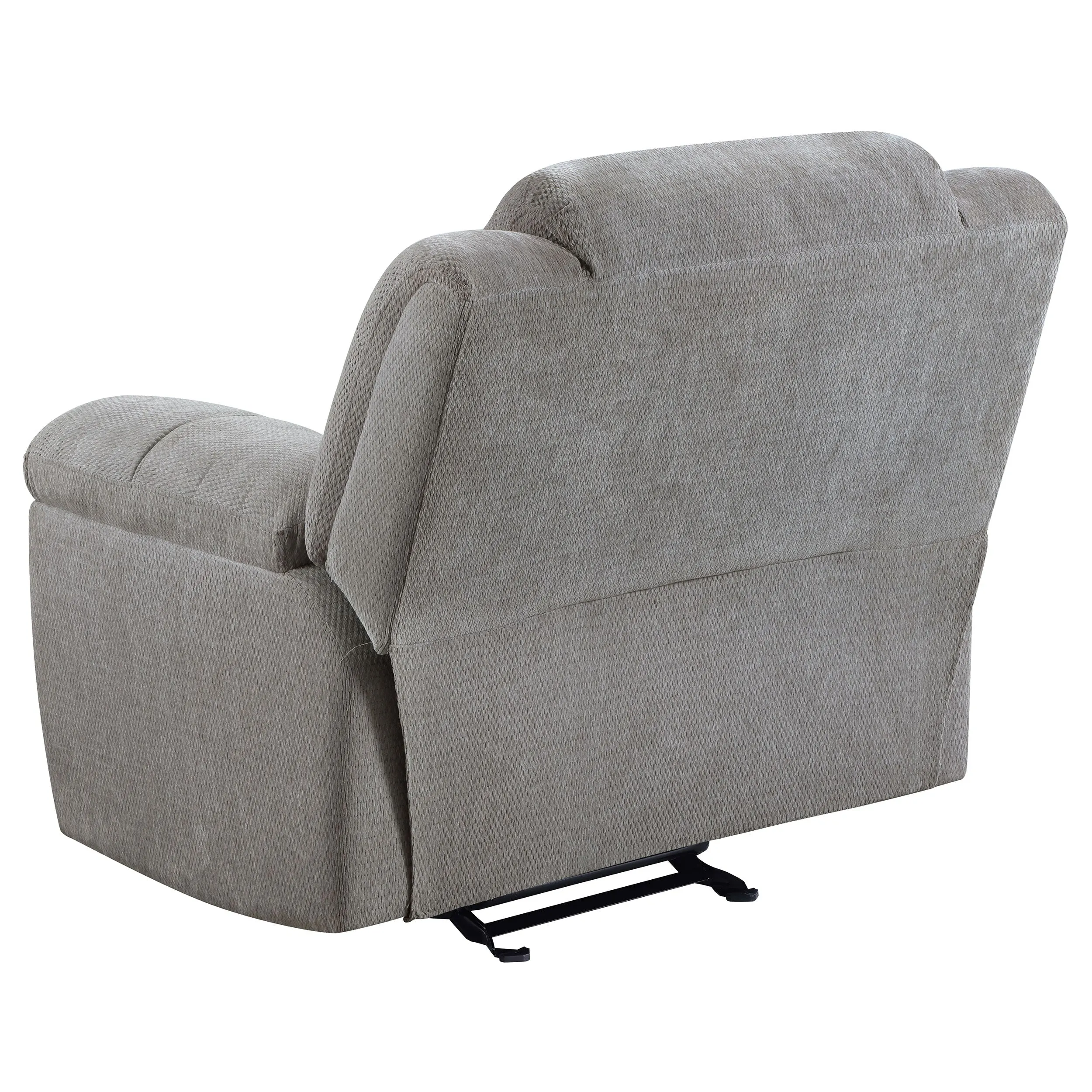Gilson 3-piece Chenille Upholstered Reclining Sofa Set Grey