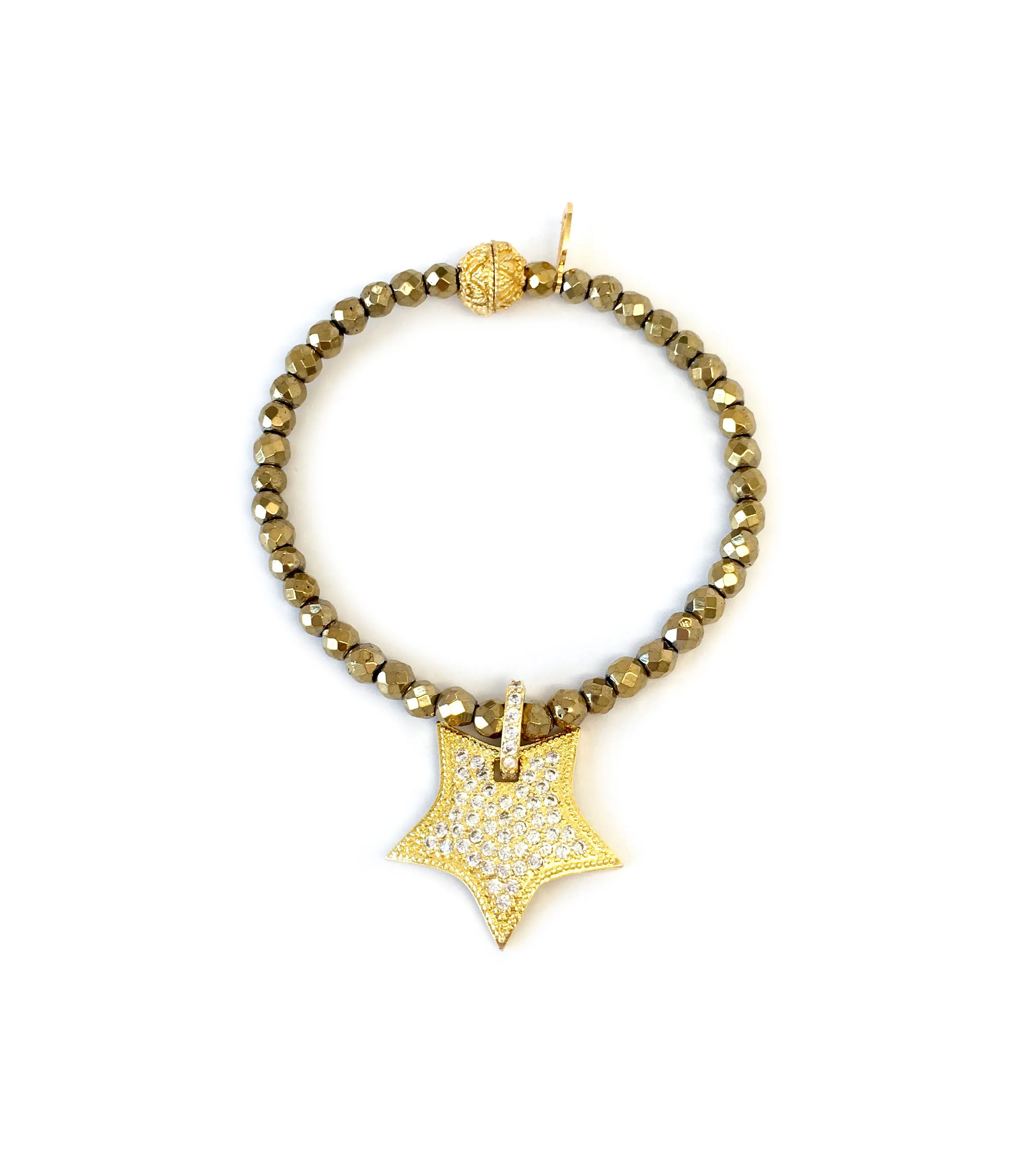 Gold Hanging Star Charm