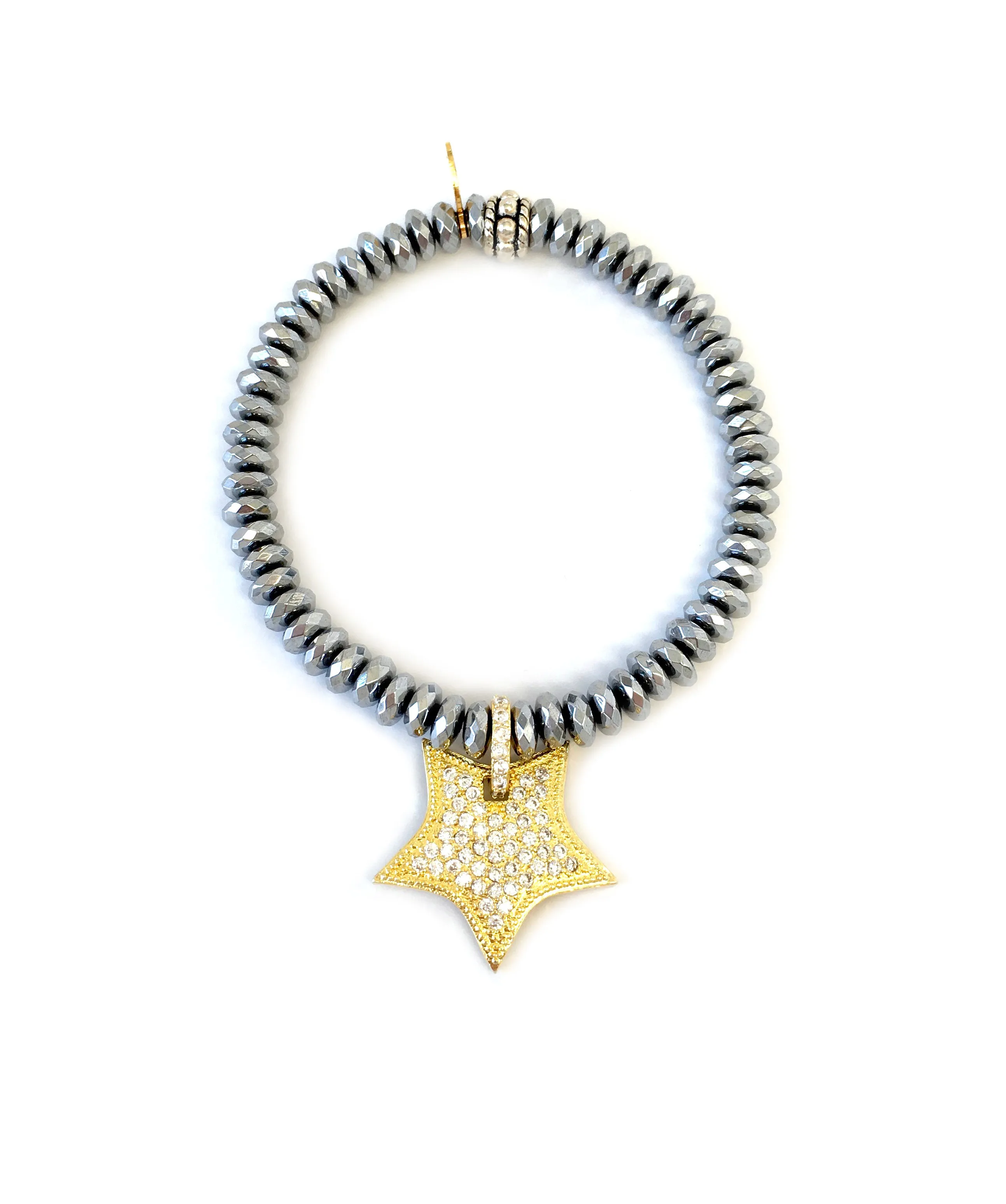 Gold Hanging Star Charm
