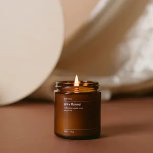 GOLD   IVY 7.5 OZ CANDLE-GREY FLANNEL
