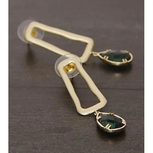 Golden Embellished Earrings (100000061609)