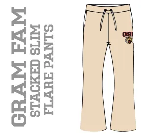 GRAMBLING STATE | CREAM  Chenille  Flare Pants