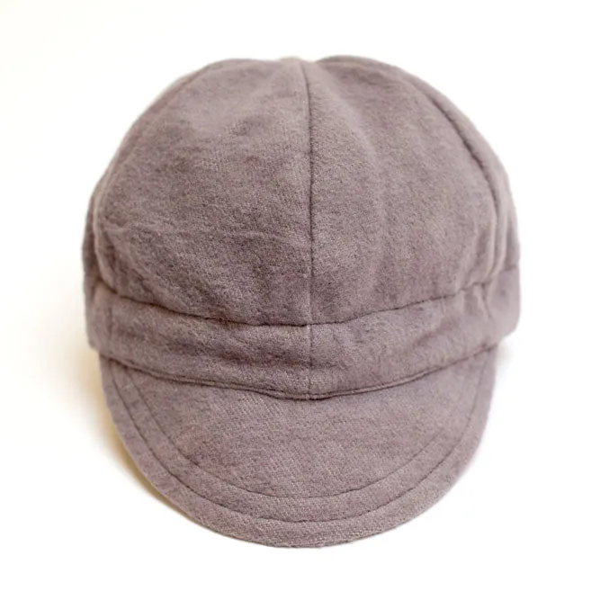 Gray Flannel Newsboy Cap
