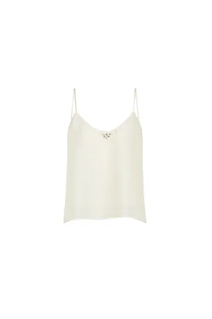Habotai Silk Crystal Top