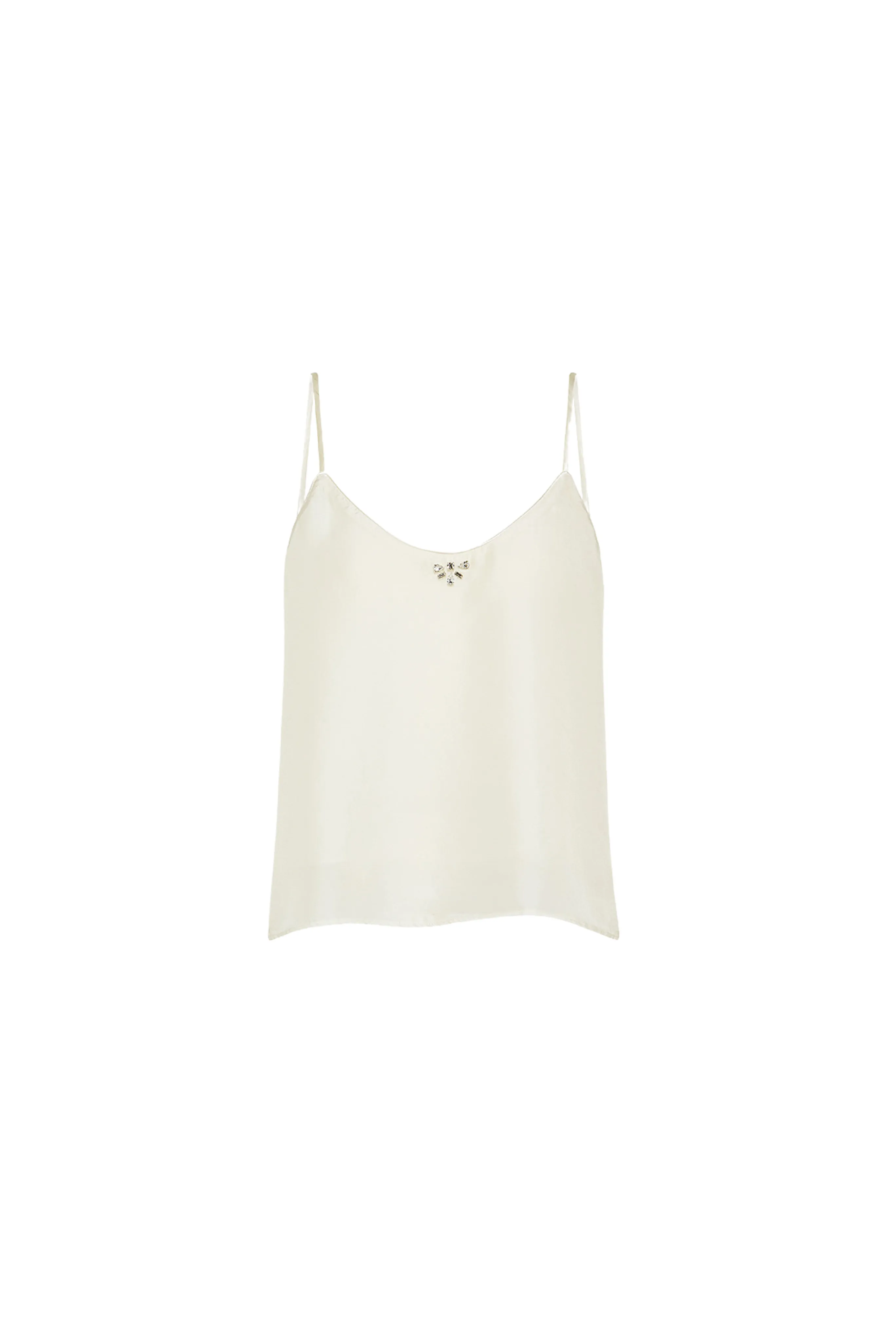 Habotai Silk Crystal Top