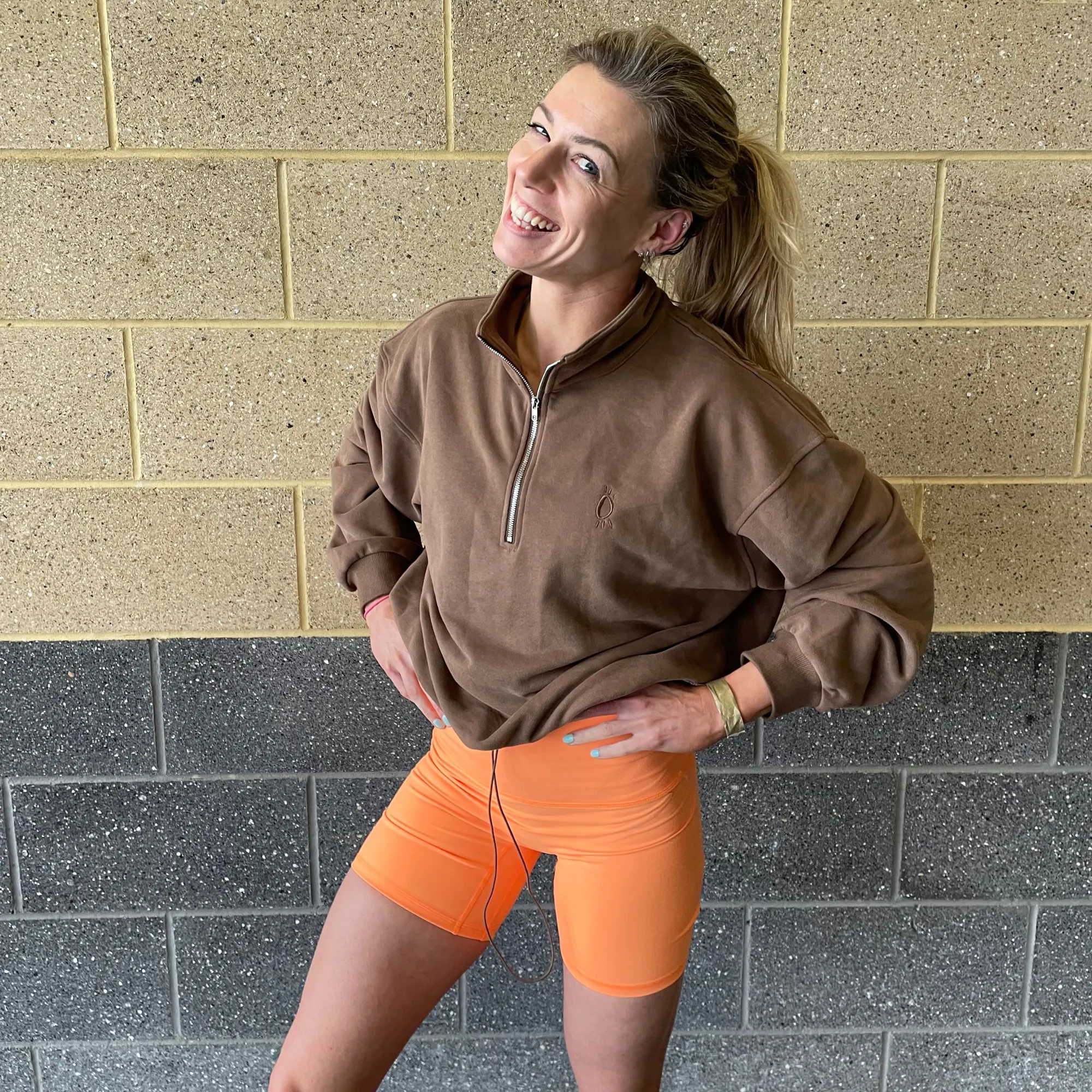 Halo Soft Brown 1/2 Zip