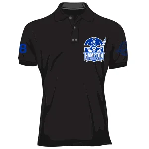 HAMPTON U | The Iconic BLACK Polo Shirt