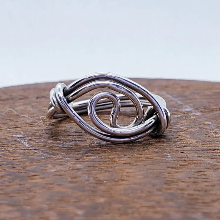Handcrafted Sterling Silver 925 Yin Yang Balance Flower of Life Ring | Symbolic & Meaningful Design