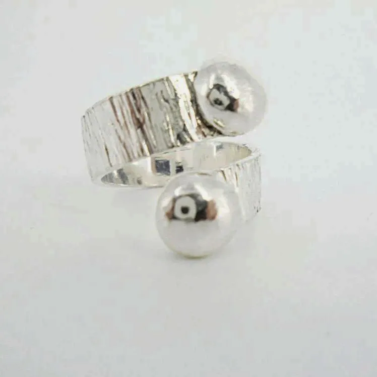 Handmade Sterling Silver .925 Hammered Texture Minimalist Rings | Adjustable & Chic
