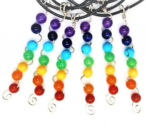 Handmade Sterling Silver Chakra Pendant Necklace – Energy Balancing with Healing Stones