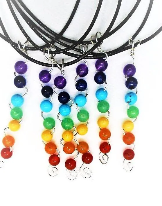 Handmade Sterling Silver Chakra Pendant Necklace – Energy Balancing with Healing Stones