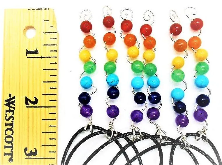 Handmade Sterling Silver Chakra Pendant Necklace – Energy Balancing with Healing Stones