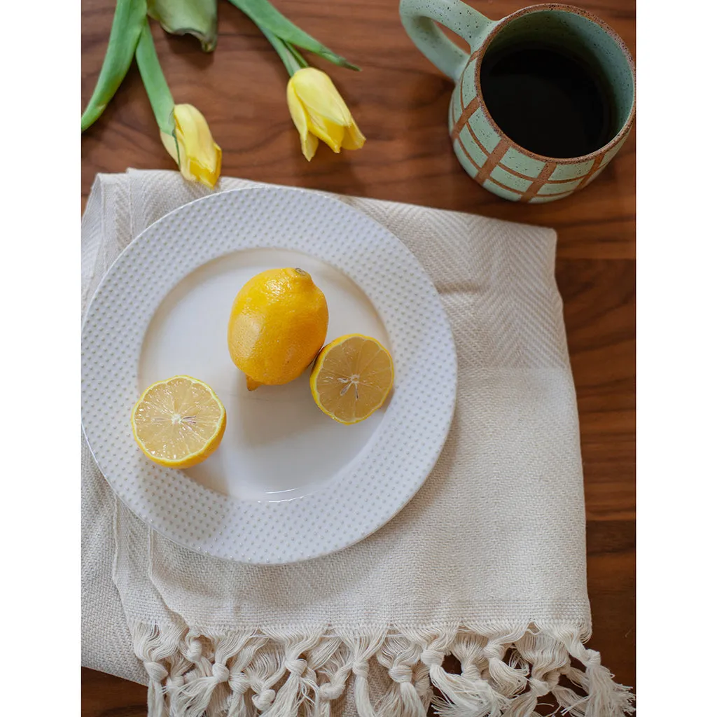 Herringbone Turkish Hand Towel by SLATE   SALT