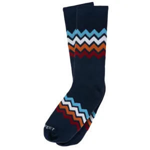 Hippy Feet Ziggy Chevrons Crew Socks