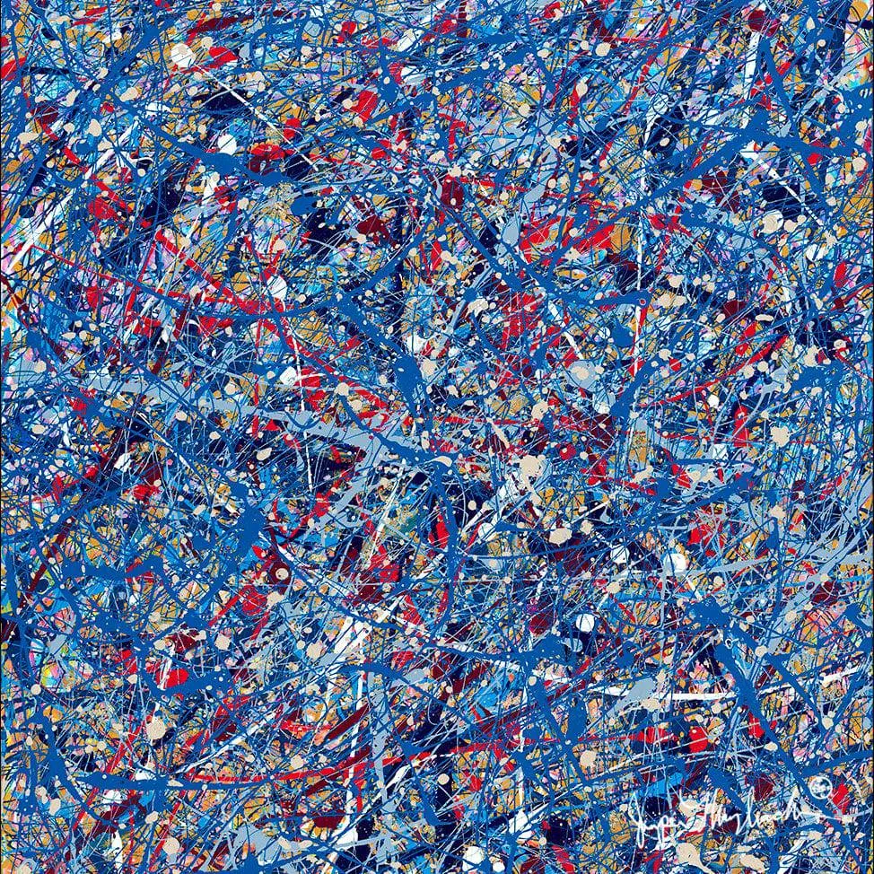It's Raining in Space  (Print on Canvas)