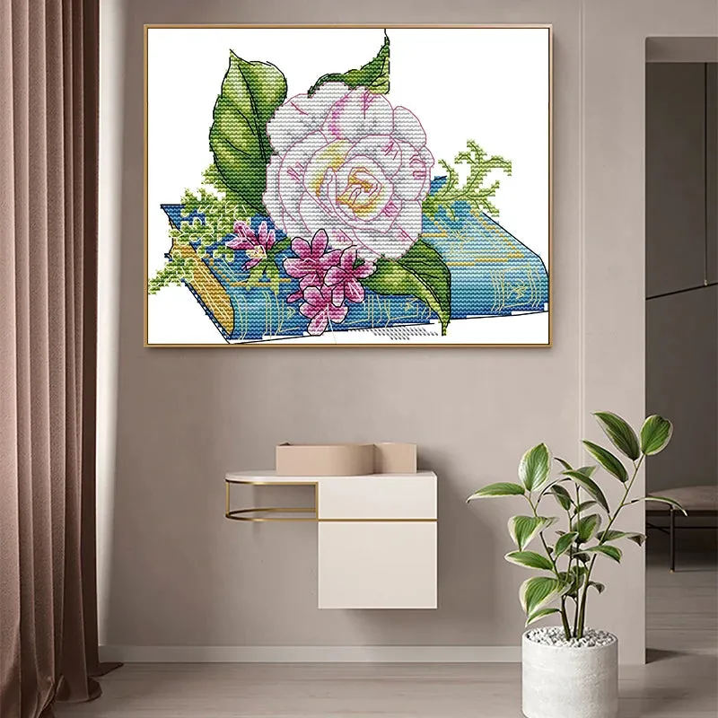 Joy Sunday Book and Roses Cross Stitch Kit