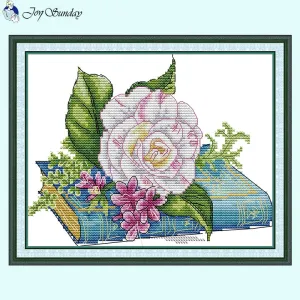 Joy Sunday Book and Roses Cross Stitch Kit