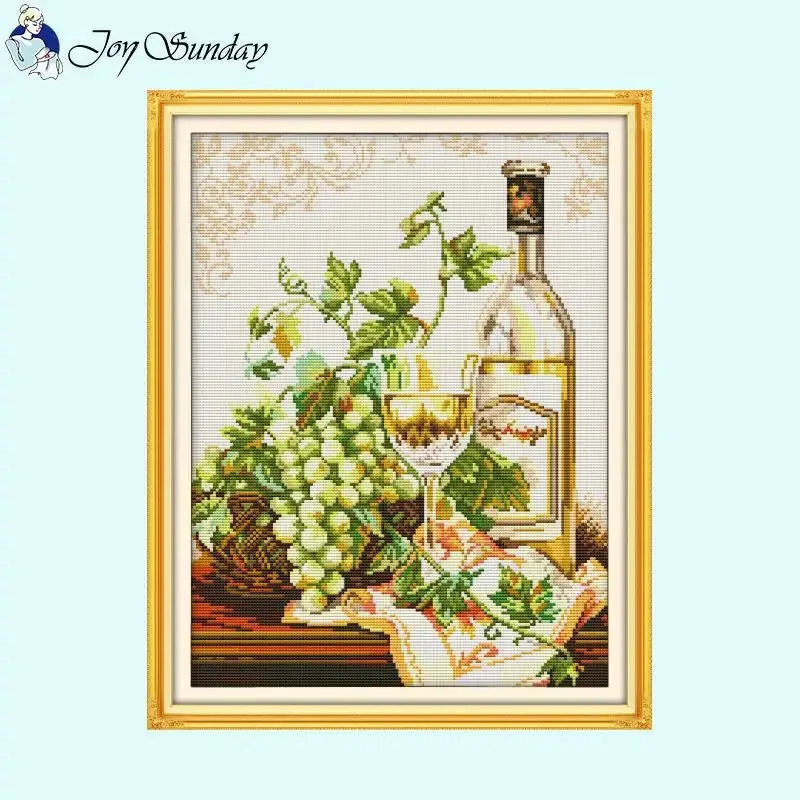 Joy Sunday Cross Stitch Kits Wine Bottle Pattern