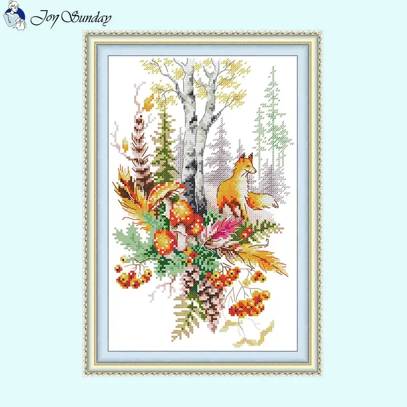 Joy Sunday Forest Elf Cross Stitch