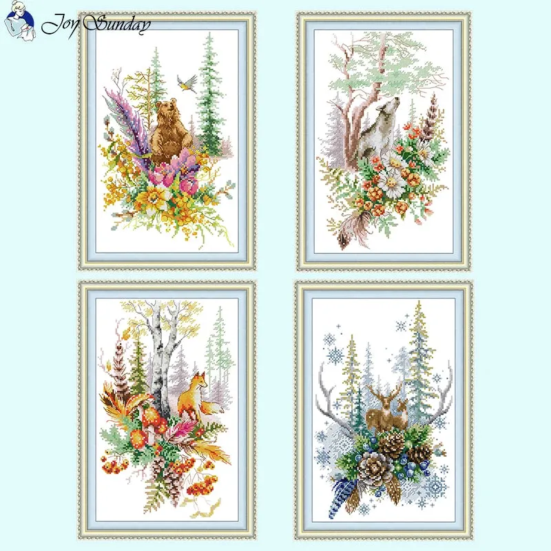 Joy Sunday Forest Elf Cross Stitch