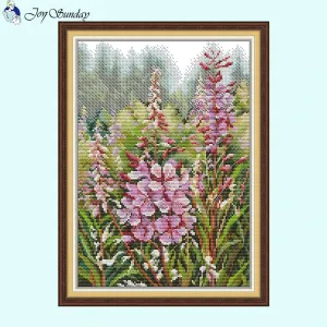 Joy Sunday Wildflower Cross Stitch Kit DIY - Floral Patterns