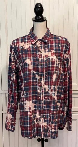 Julie Distressed Flannel ~ Unisex Size Medium